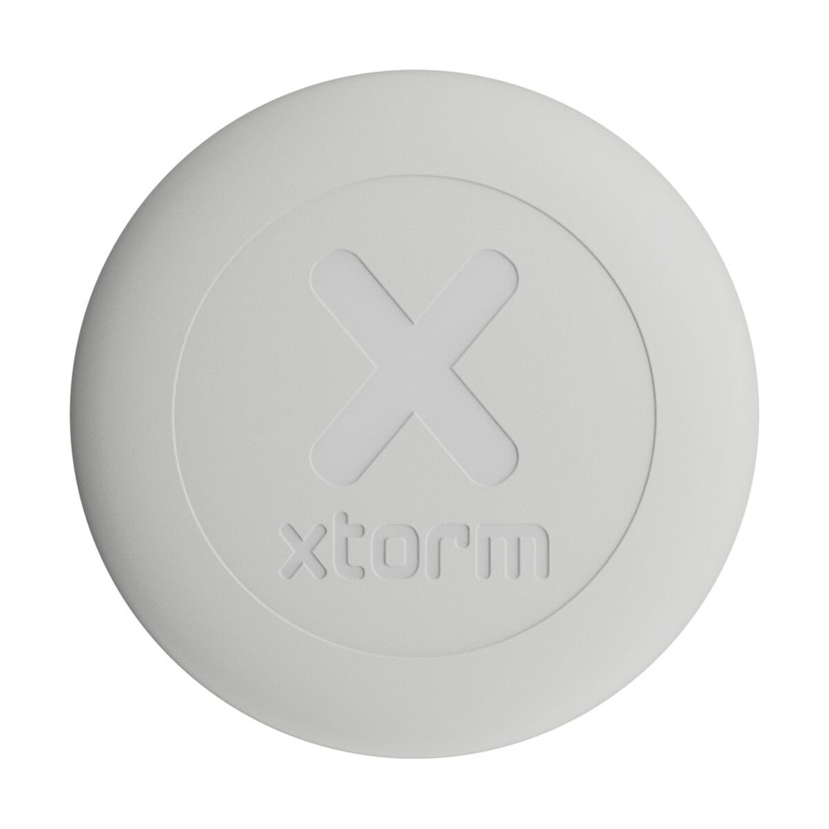 Lokalizatory kluczy z logo – xtorm xtag2ga wodoodporna zawieszka podróżna 12447802_f1 Gadżet reklamowy w kształcie okrągłej tabliczki z logo Xtorim.