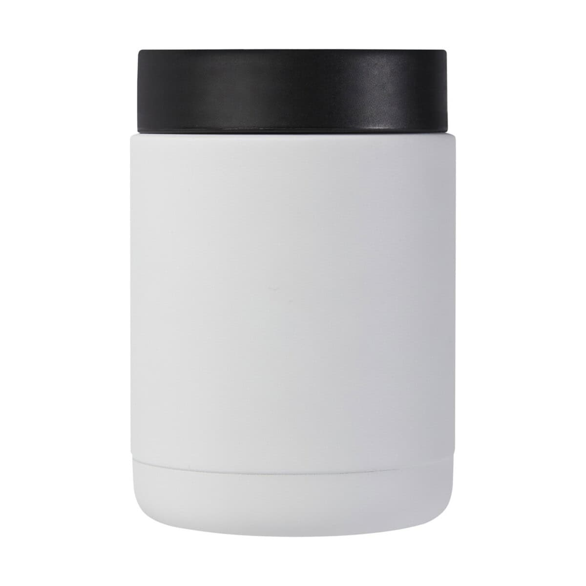 Lunchboxy z logo – doveron pojemnik śniadaniowy ze stali nierdzewnej z recyklingu o pojemności 500 ml 11342201_b1 Gadżety, kubek termiczny z czarną pokrywką, idealny na prezent lub do codziennego użytku.