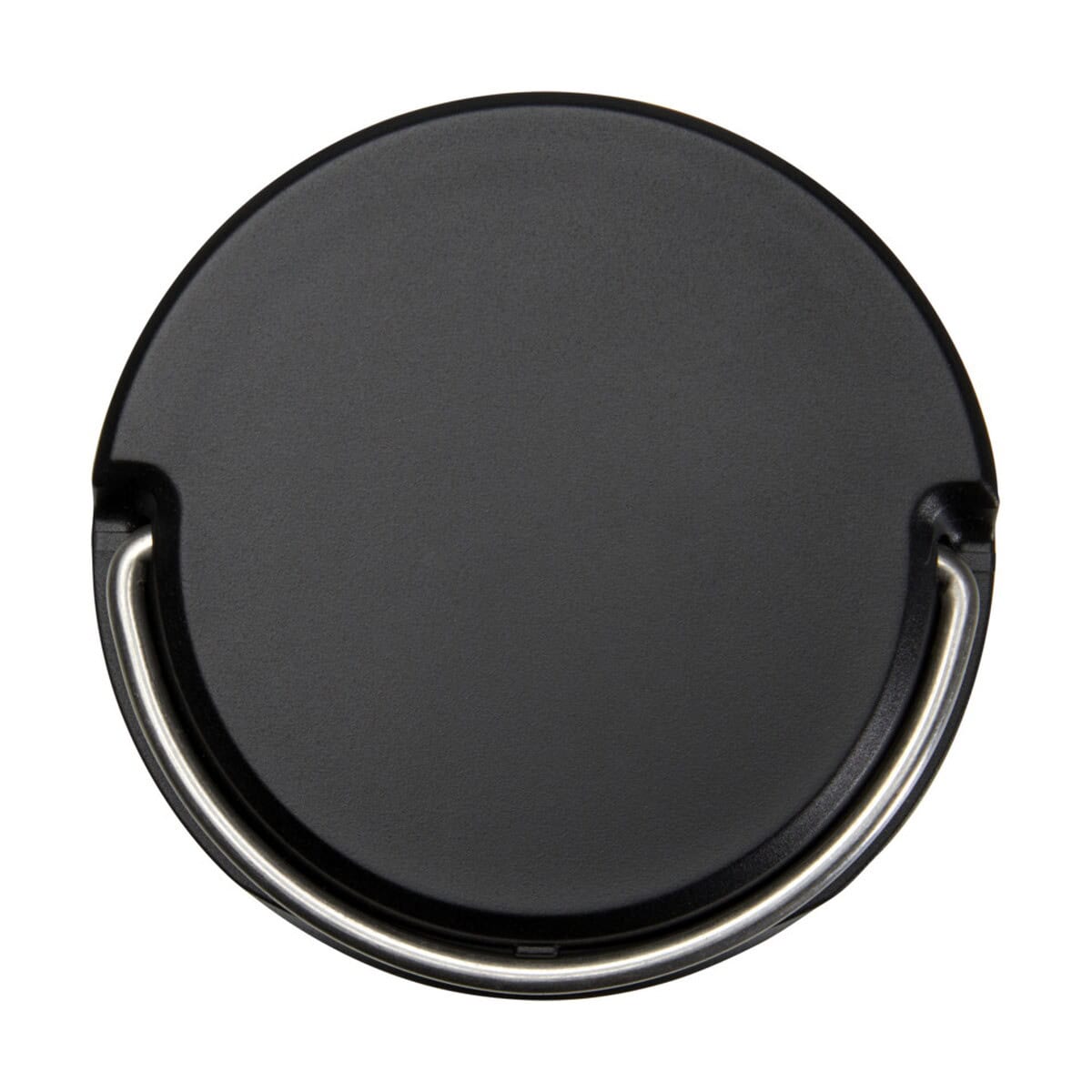 Lunchboxy z logo – doveron pojemnik śniadaniowy ze stali nierdzewnej z recyklingu o pojemności 500 ml 11342201_e2 Czarny grawerowany przedmiot reklamowy z metalowymi uchwytami.