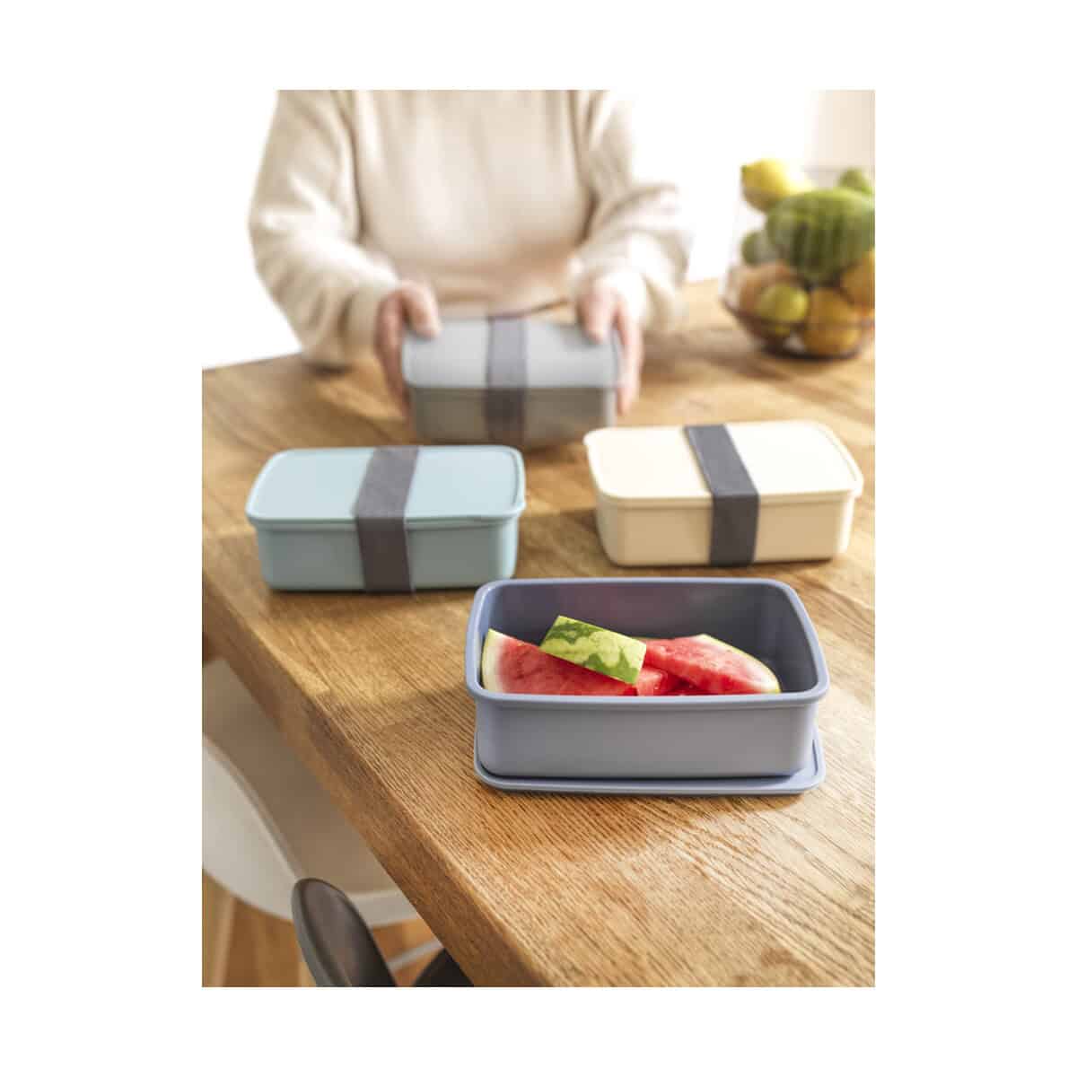 Lunchboxy z logo – dovi pudełko śniadaniowe o pojemności 800 ml 11342302_m1 Stylowe pojemniki na żywność na wynos, idealne do biura i szkoły, w różnych kolorach.