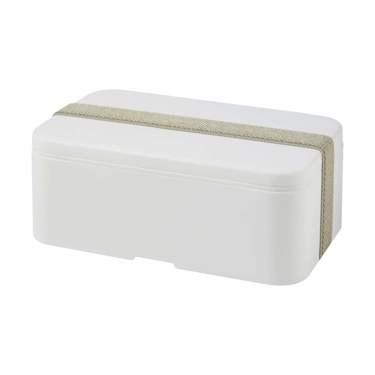 Elegancka biała kosmetyczka z pasemki, idealna do przechowywania akcesoriów kosmetycznych.