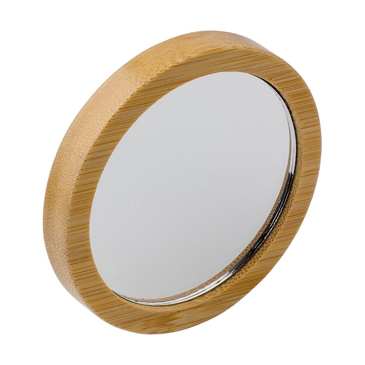 Lustro z bambusową ramą - idealne na gadżety i personalizowane prezenty.