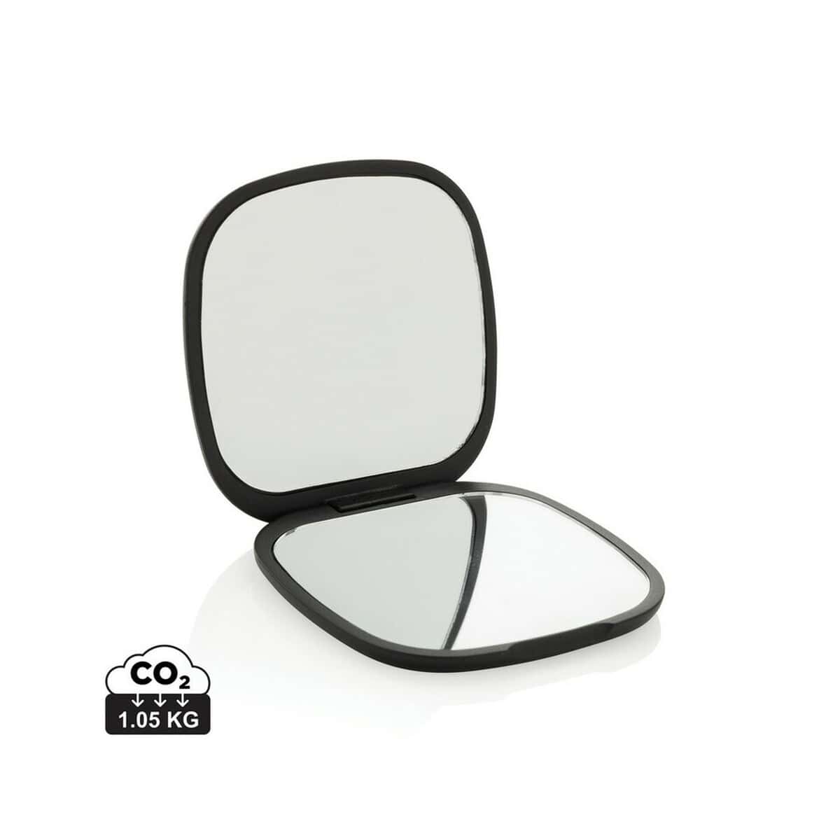 Lusterka z logo – lusterko reflecta P457.0401__S_0 Lusterko składane z podświetleniem i lustrem do makijażu, ergonomiczne, idealne na podróż.