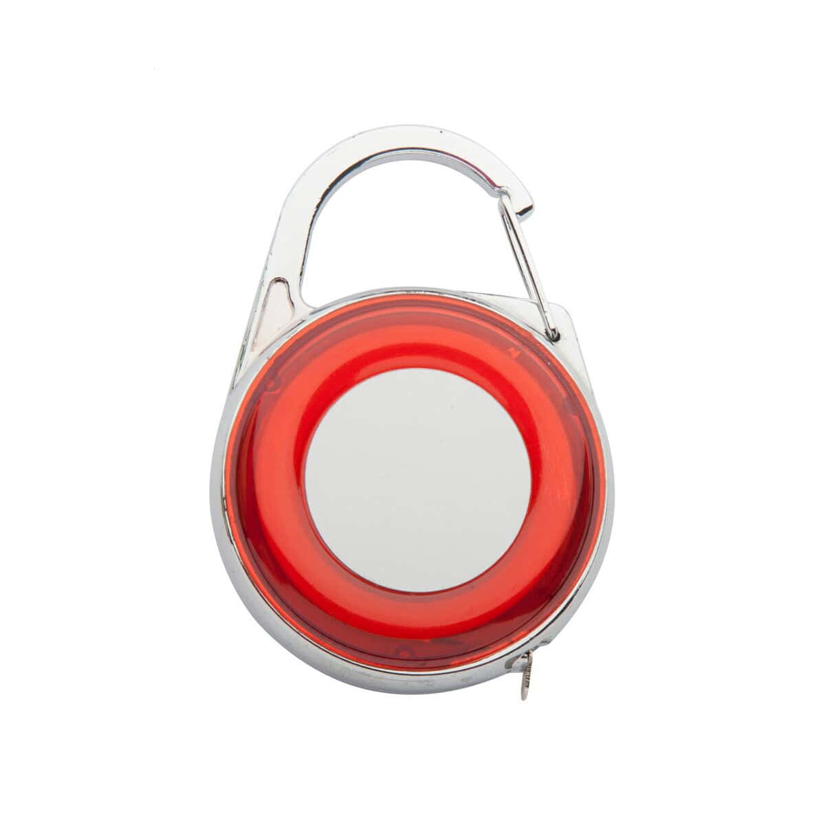 Miarki z logo – bessux taśma miernicza AP791135-05 Przenośne lusterko LED z klipsem i czerwonym światłem, idealne na dopełnienie gadżetów reklamowych.