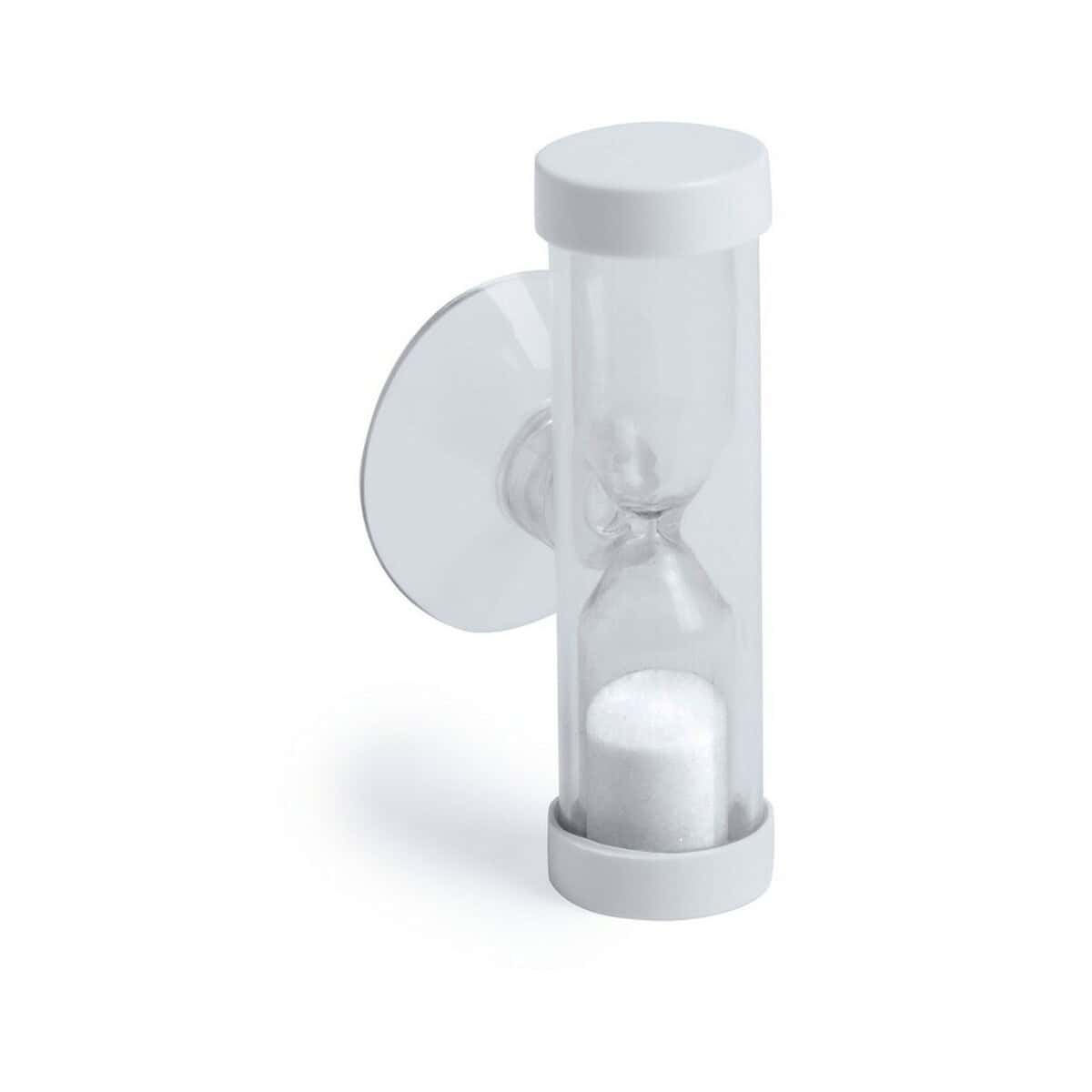 Butelka do przypraw z przezroczystym sitkiem i białymi końcówkami – idealne gadżety do kuchni.