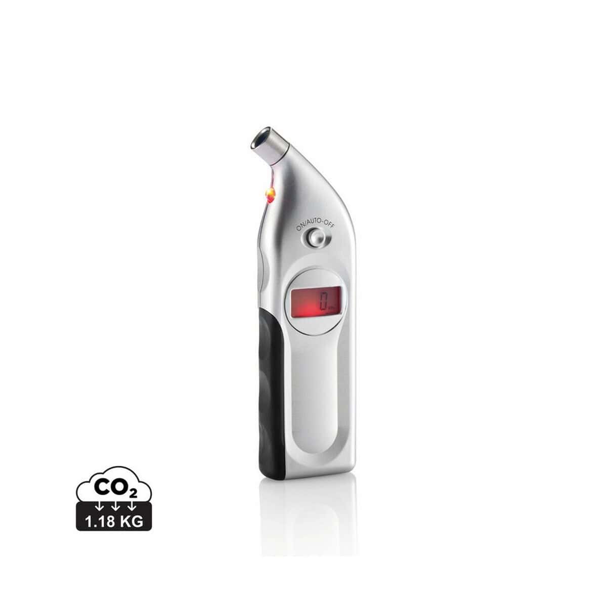 Narzędzia dla bezpieczeństwa z logo – cyfrowy miernik ciśnienia opon P239.192_S_0 Cukiernik do diagnostyki cukru we krwi, glukometr z ekranem LED, medyczny gadżet zdrowotny, personalizowany prezent medyczny.