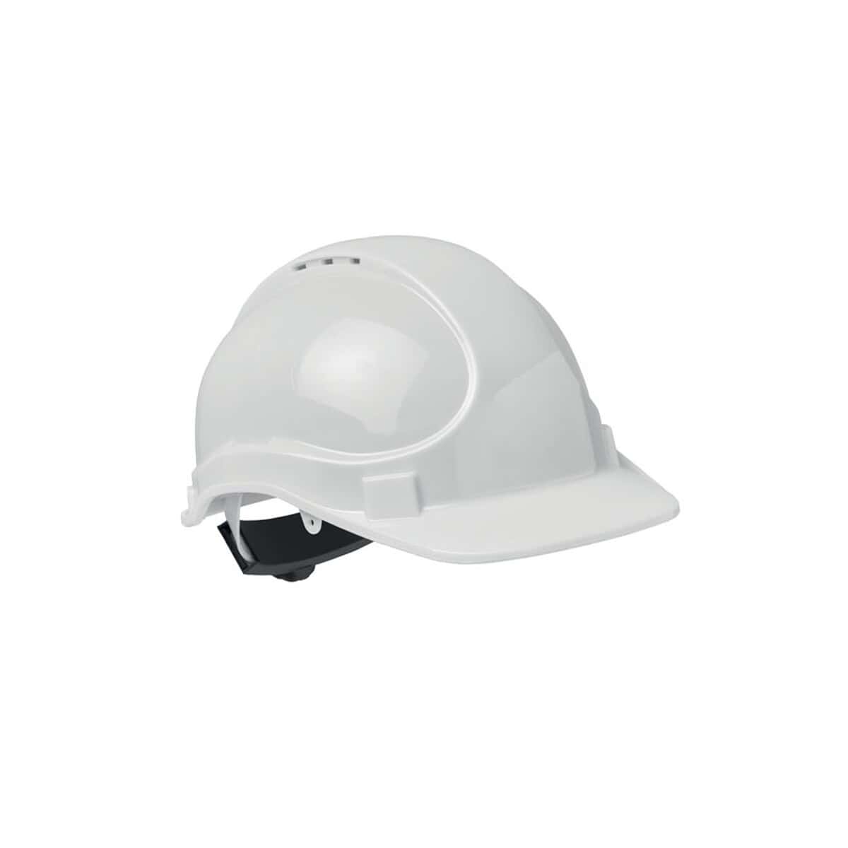 Narzędzia dla bezpieczeństwa z logo – kask ochronny z abs helm mo2456-06-side Czwórkowa czapka budowlana z jasnym wizjerem, ochraniacz głowy na budowę, artykuły BHP.