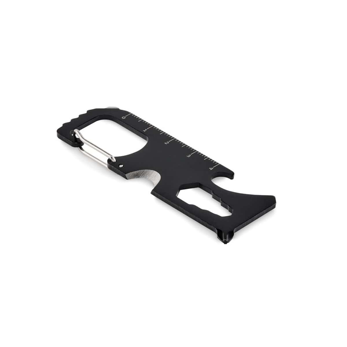 Narzędzia wielofunkcyjne z logo – kieszonkowa karta multi-tool vetool mo2207-03 Carabina do miernika, wielofunkcyjny narzędzie pomiarowe, gadżet reklamowy do pomiarów, uniwersalny gadżet z funkcją klucza i linijki.