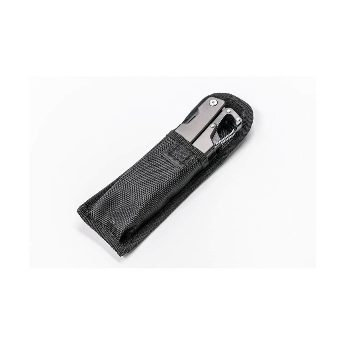 Narzędzia wielofunkcyjne z logo – narzędzie wielofunkcyjne 11 funkcji brandcharger ranger VA558-15_AAA06 Lupa ze specjalnym etui na pasek, czarny, na co dzień i do pracy.