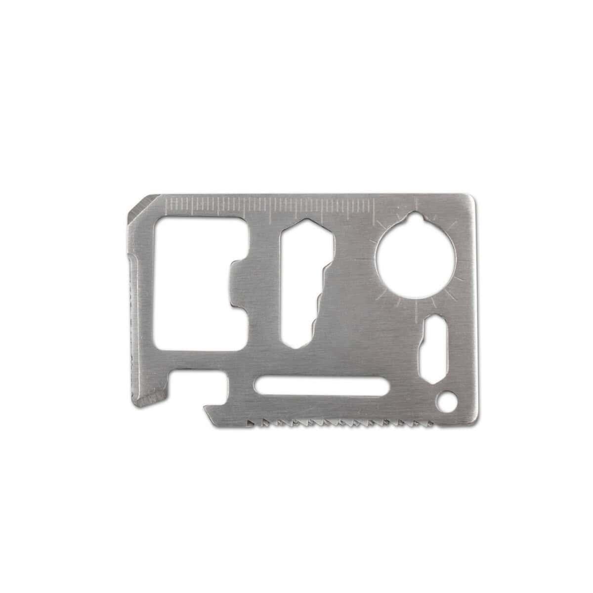 Narzędzia wielofunkcyjne z logo – narzędzie wielofunkcyjne, 11 funkcji | marlowe V7759.0-32_AAB01 Metalowa karta wielofunkcyjna z logo, gadżet promocyjny, upominek reklamowy.