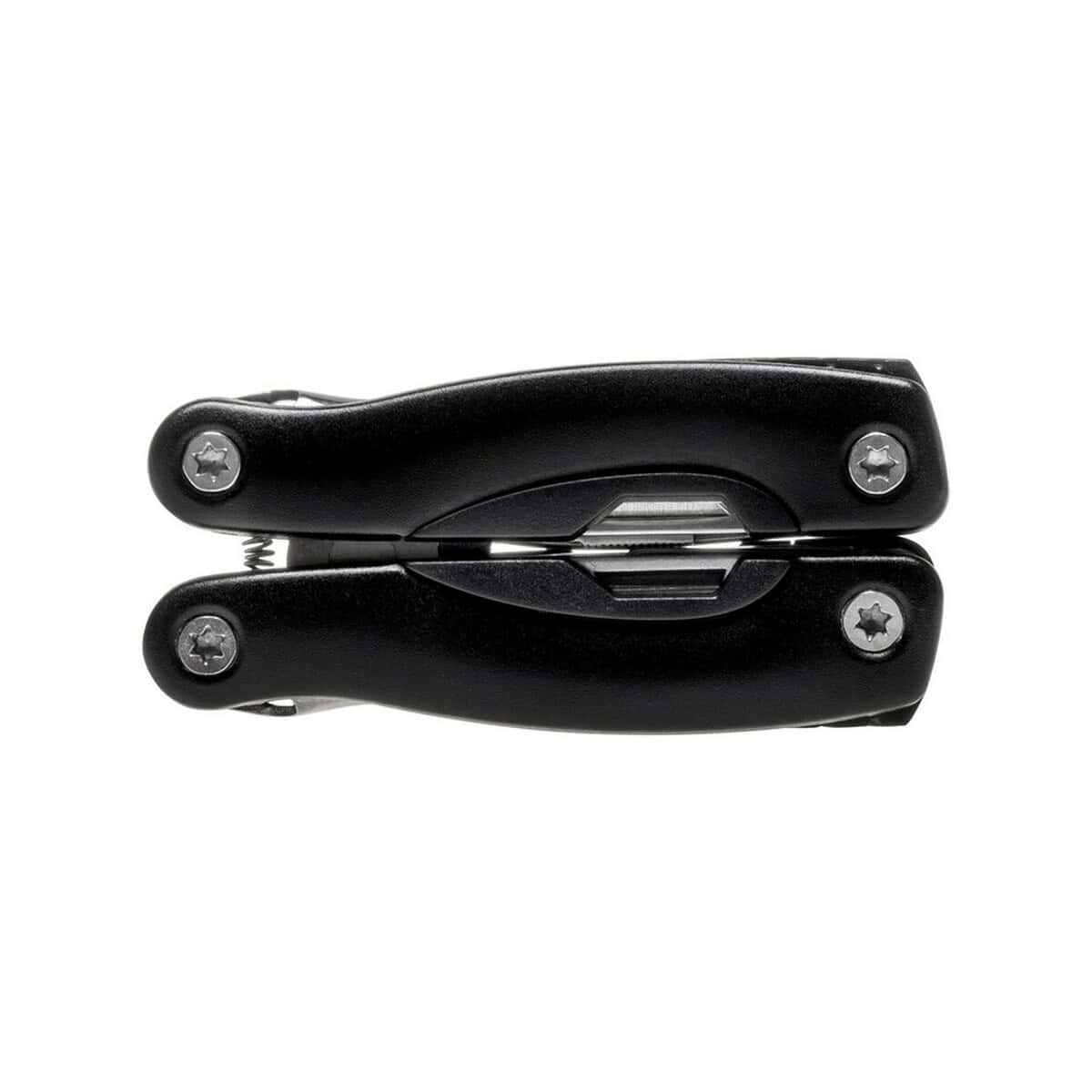 Narzędzia wielofunkcyjne z logo – narzędzie wielofunkcyjne, 12 funkcji V7708.A-03_IHD02 Przybornik wielofunkcyjny, nożyczki do papieru, narzędzia biurowe, grawerowane gadżety reklamowe.