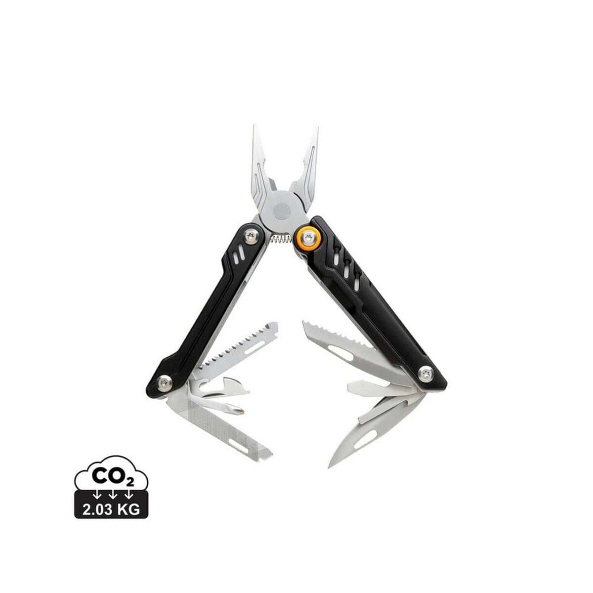 Uniwersalny multitool z funkcją piły i śrubokręta, lekki i ekologiczny, waga 2,03 kg.