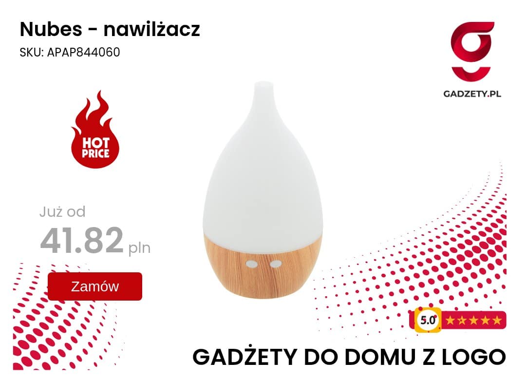 Nubes - nawilżacz Nawilżacz powietrza Nubes w kolorze białym