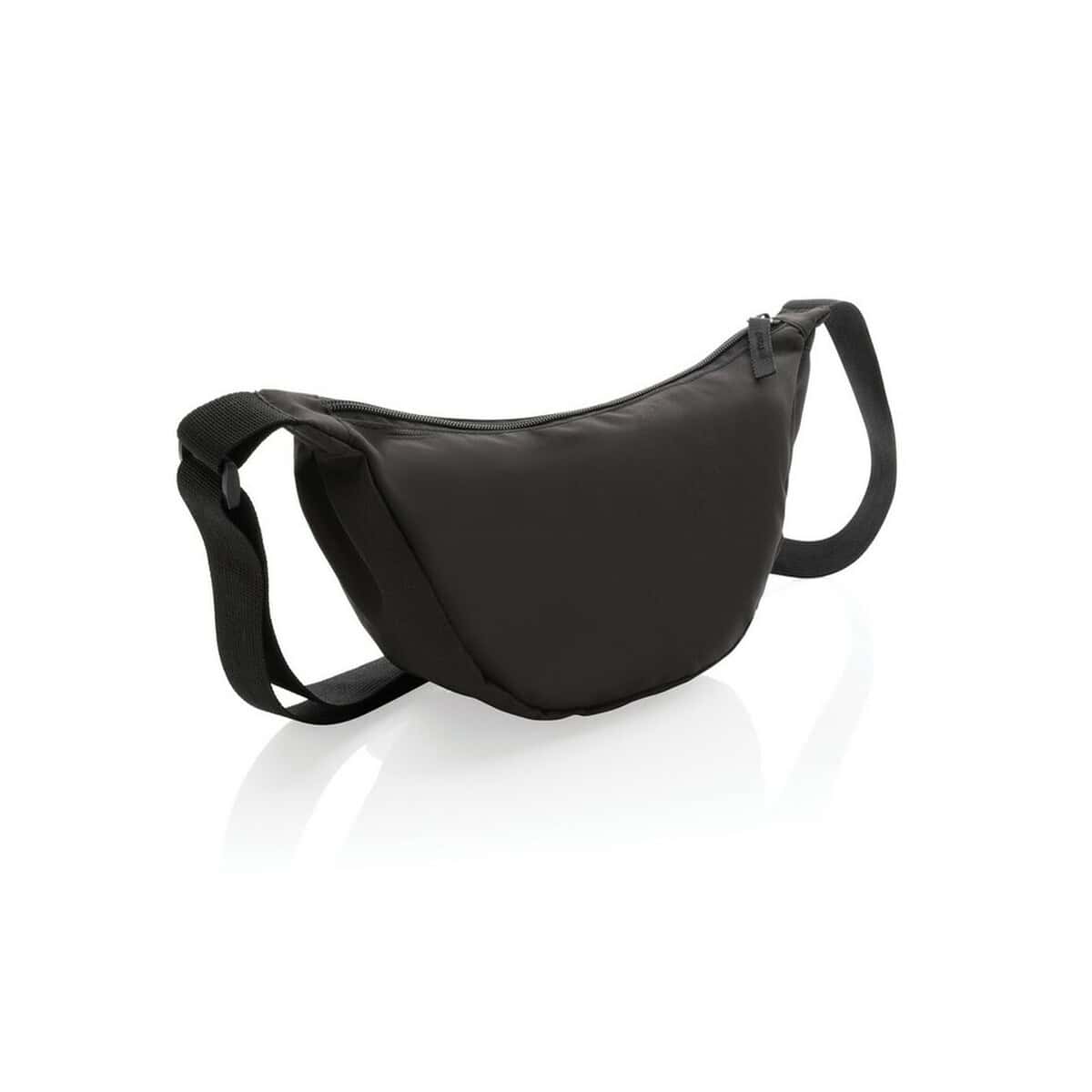 Nerki z logo – saszetka crescent aware™ rpet P763.2001__B_1 1. Torba nerka czarna, modny gadżet na co dzień i luz.