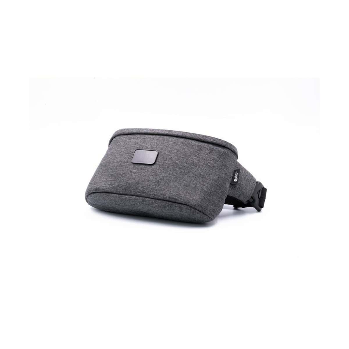 Nerki z logo – saszetka zapinana w pasie brandcharger crosspack VA537-19_AAA03 Stylowa torba na ramię wykonana z wytrzymałego materiału w kolorze szarym. Idealna na co dzień i podróże.