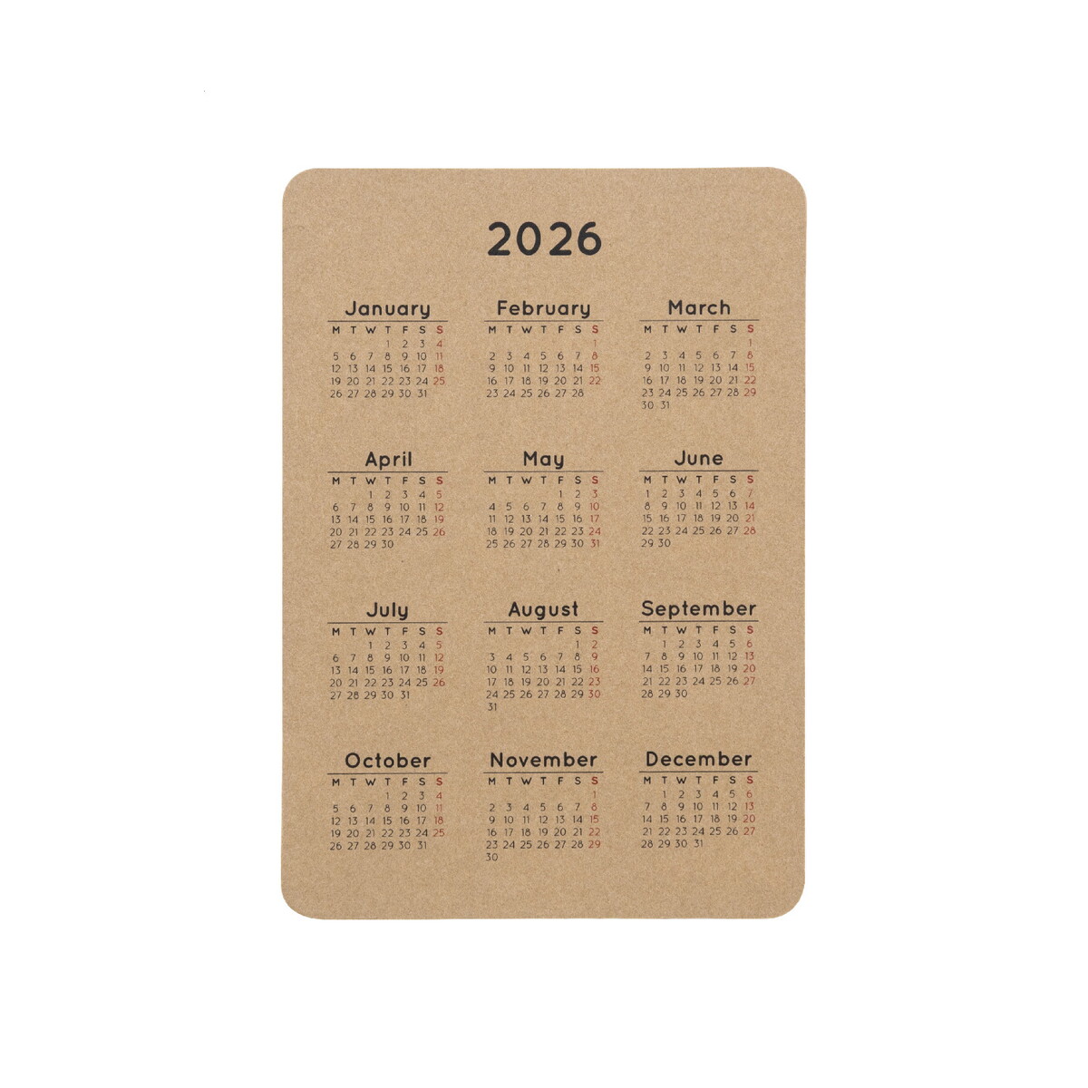 Notatniki z logo – creadate pocket eco personalizowany kalendarz kieszonkowy AP716962__B CreaDate Pocket Eco personalizowany kalendarz kieszonkowy AP716962__B