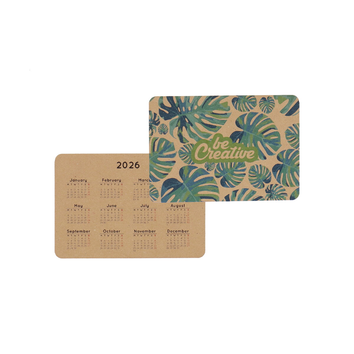 Notatniki z logo – creadate pocket eco personalizowany kalendarz kieszonkowy AP716962__C CreaDate Pocket Eco personalizowany kalendarz kieszonkowy AP716962__C