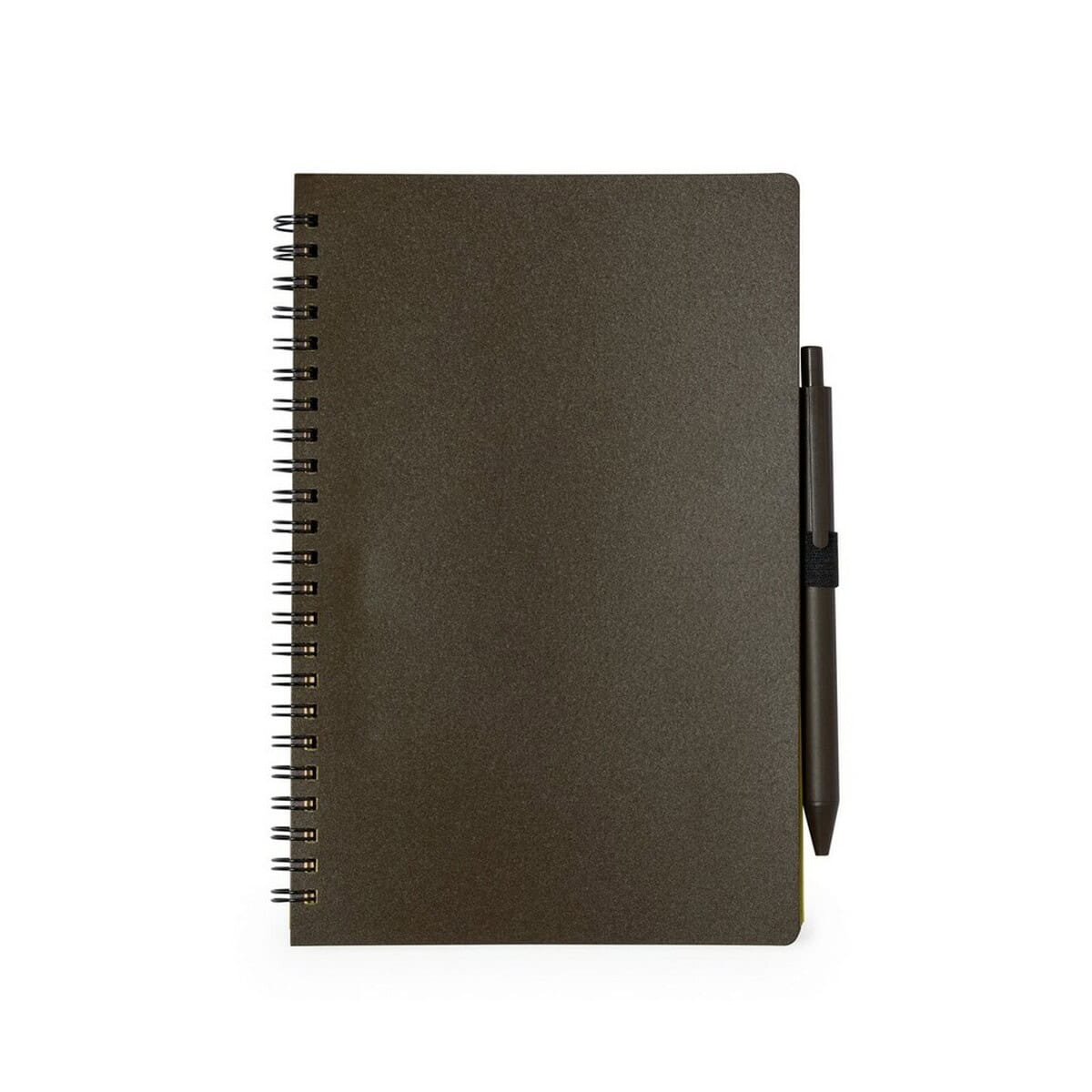 Notatniki z logo – notatnik a5 z łusek kawowych z długopisem V1307-16_AAB01 Notesz z notesem i długopisem, gadżety reklamowe, personalizowane upominki.