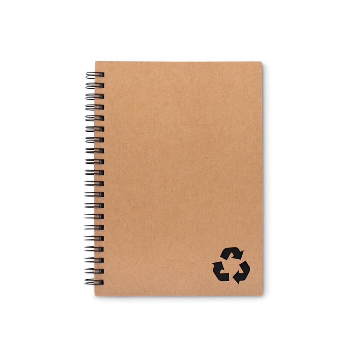 Notatniki z logo – notatnik z papieru mineralnego piedra mo9536-03 Notatnik ekologiczny z recyklingu, mały notes z okładką z brązowego kartonu, idealny na długopisy i notatki.