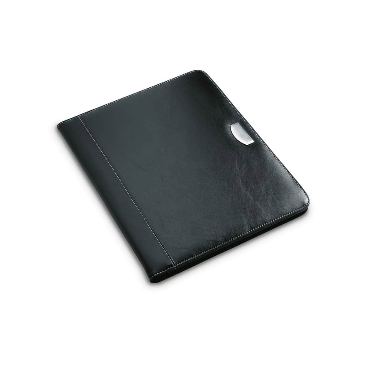 Skórzany folder na dokumenty z kieszenią na wizytówki.