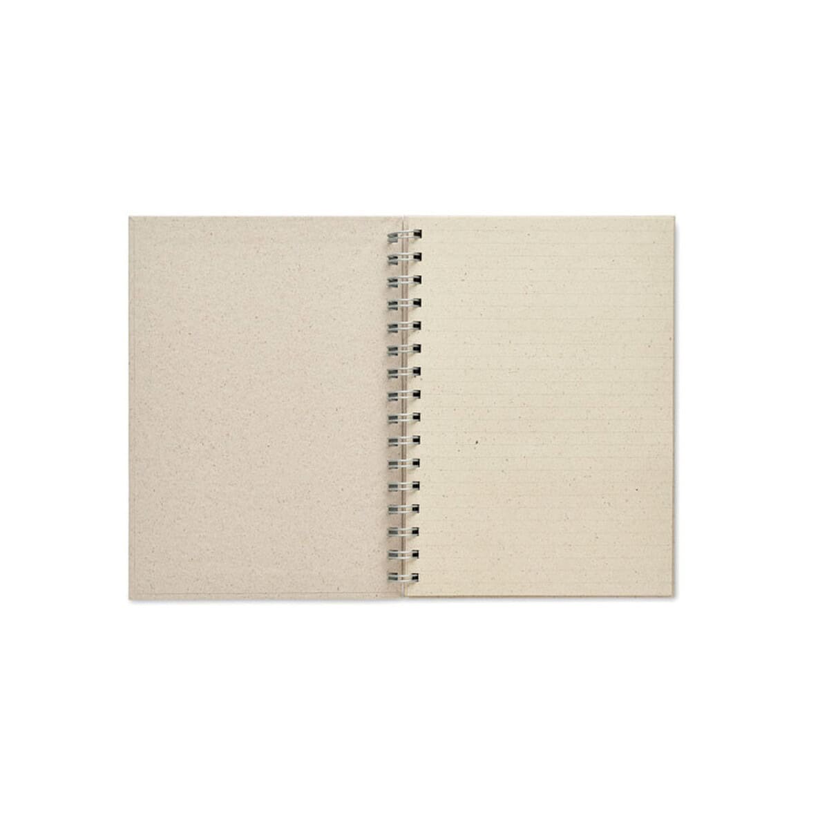 Notatniki z logo – notesa5 kratkę, papier z trawy grass book mo6541-13-top Notatnik z naturalznej skóry, spiralowany, elegancki gadżet biurowy na prezent.