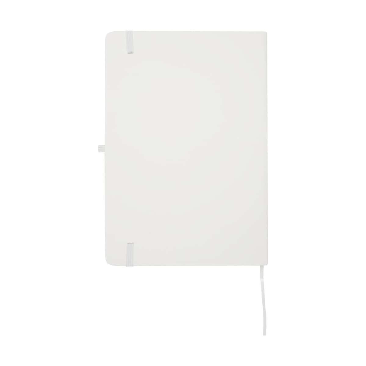 Notatniki z logo – spectrum plus notatnik a5 w twardej okładce 10796201_b1 Pusty notatnik z białą okładką na gadżety reklamowe i personalizowane.