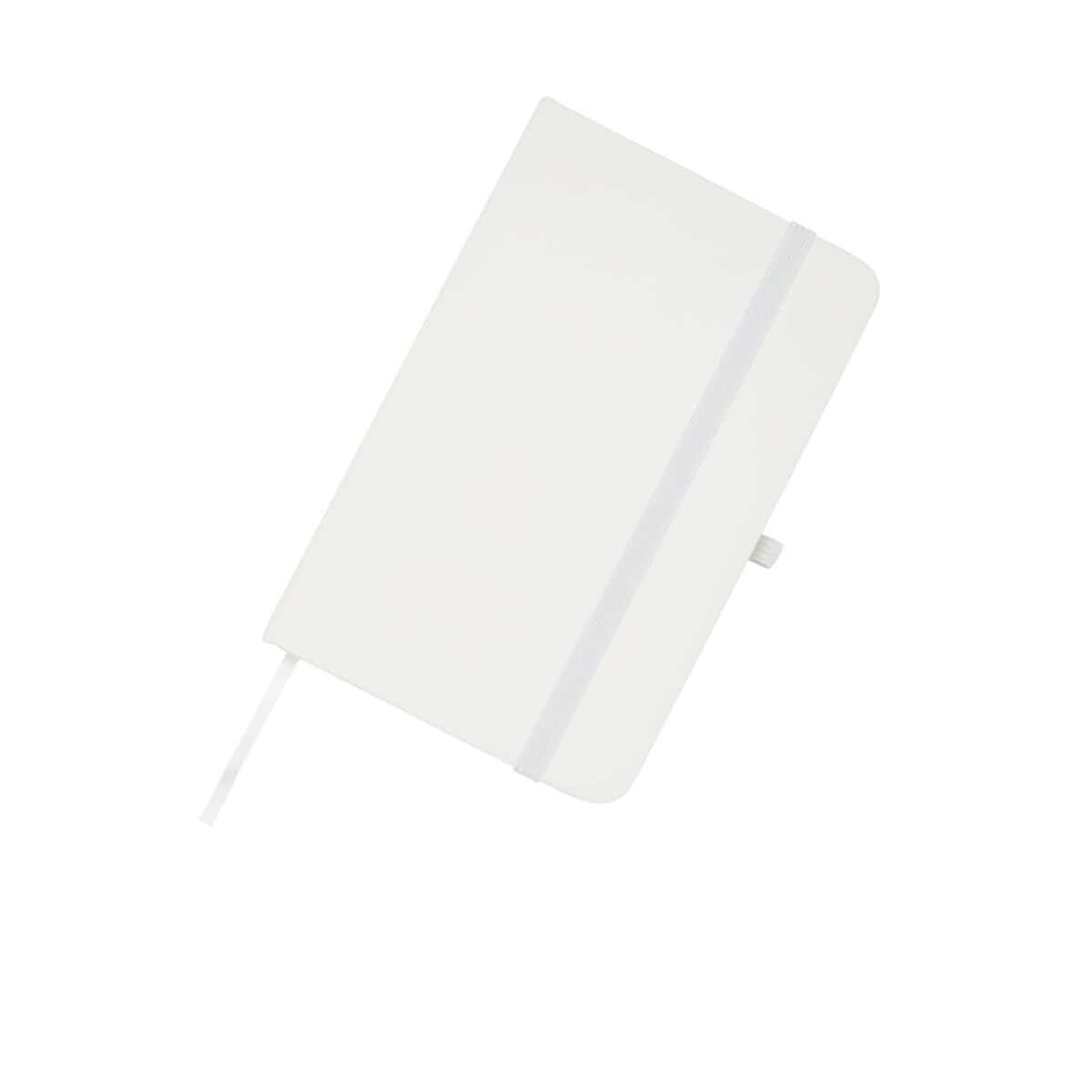 Notatniki z logo – spectrum plus notatnik a6 w twardej okładce 10796301_d1 Czarny notes reklamowy z gładką okładką i gumką z logo firmy.