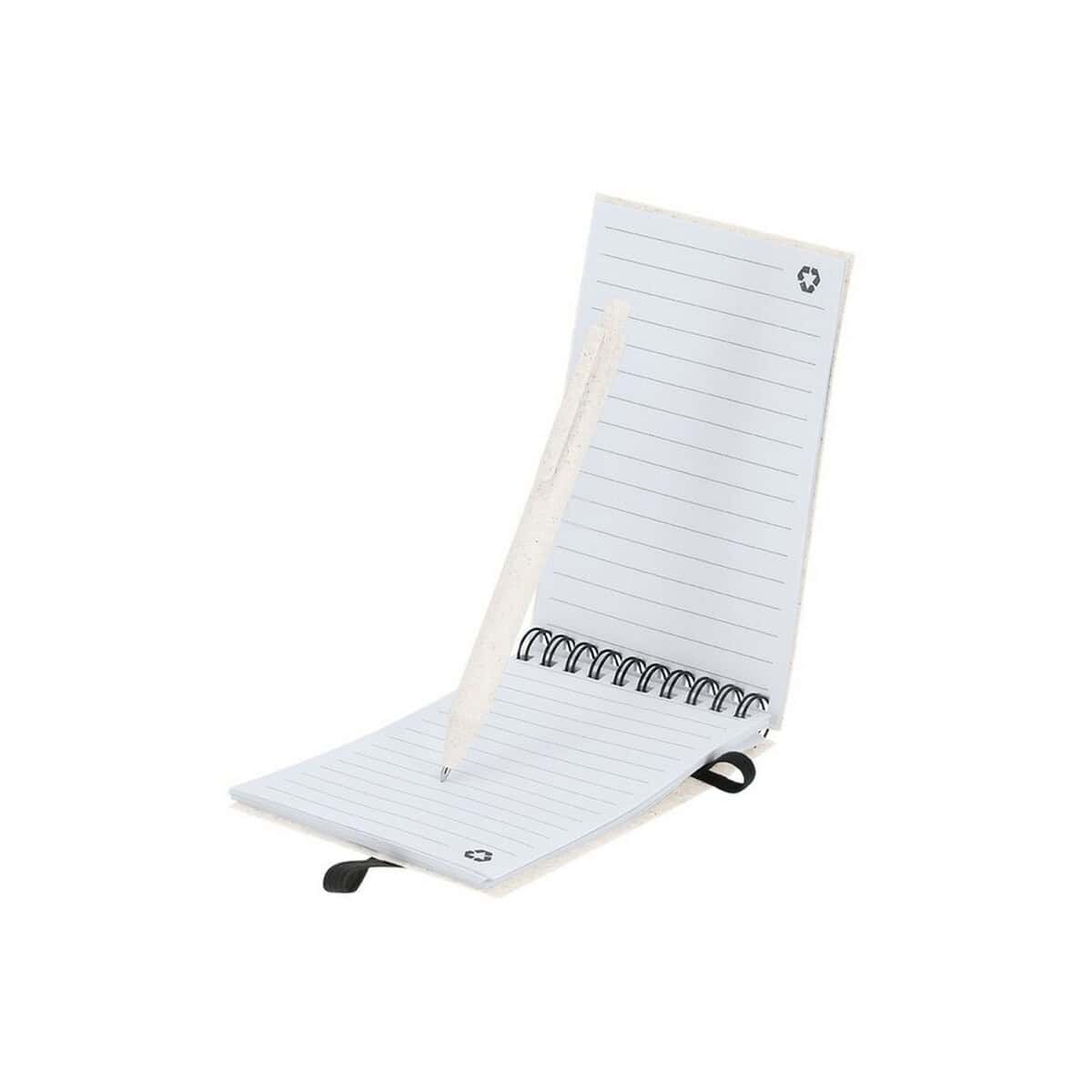 Notatniki z logo – zestaw biurowy, notes, kubek, długopis ze słomy pszenicznej VA647-00_AAA05 Not relevant.