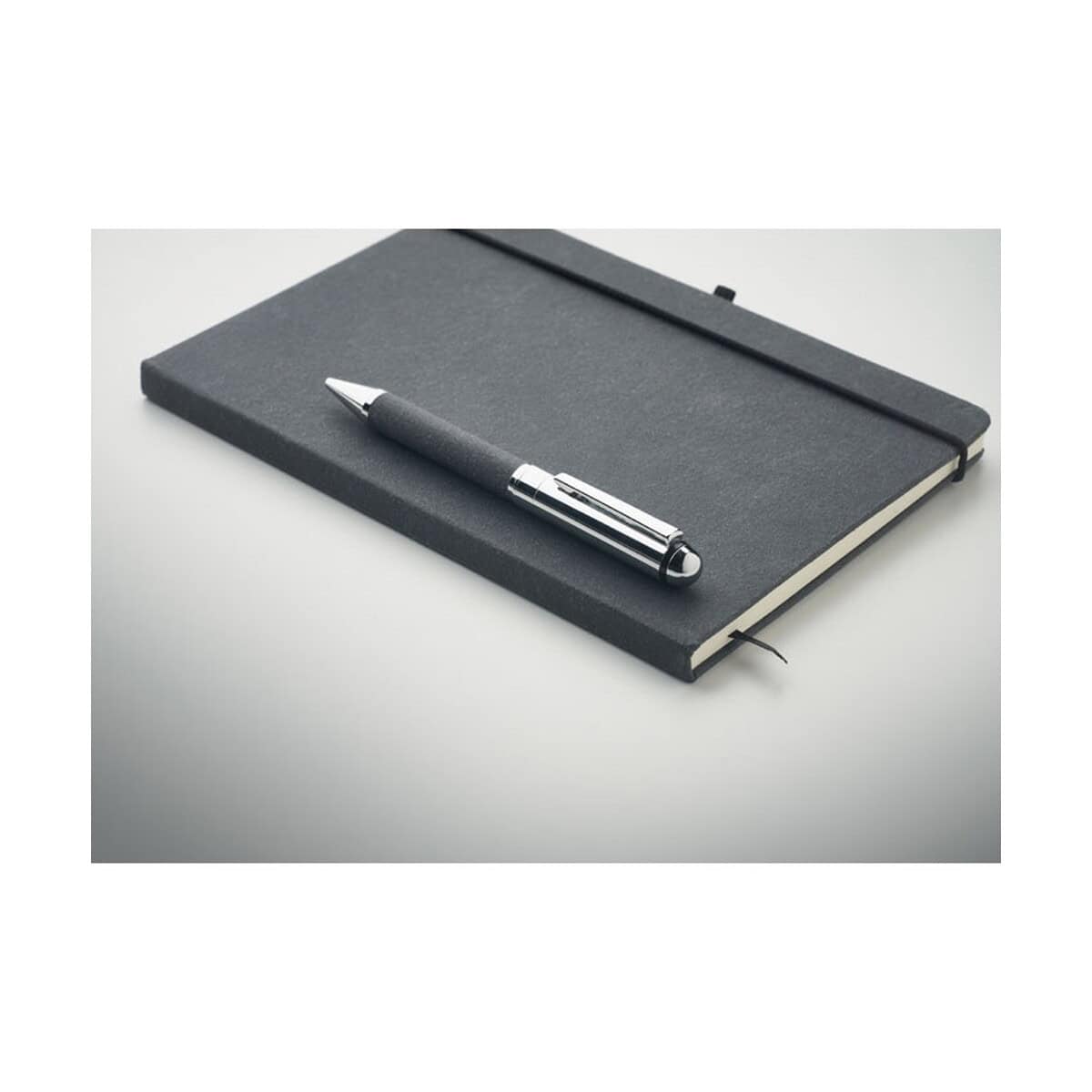 Notatniki z logo – zestaw skórzanych notatników eleganote mo2195-03-detail Notesz i długopis zestaw promocyjny.