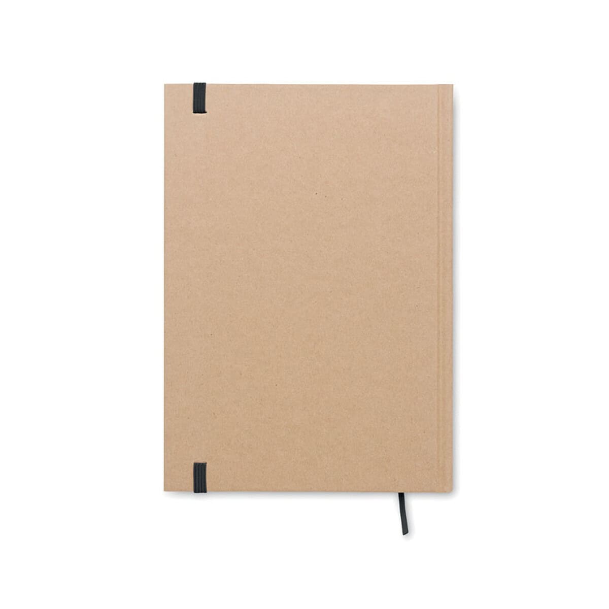 Notatniki z logo – zeszyt a5 z recyklingu musa mo6640-03-back Notesy motyw z okładką w kolorze brązowym, elegancki i funkcjonalny gadżet biurowy.