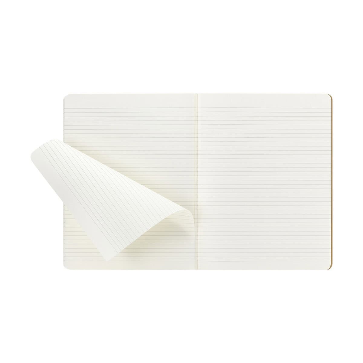 Notatniki z logo – zeszyt moleskine cahier journal ok. b5 VM040-00_INS01 Notatnik z liniami, biały, idealny do biura i szkoły, personalizacja i gadżety reklamowe.