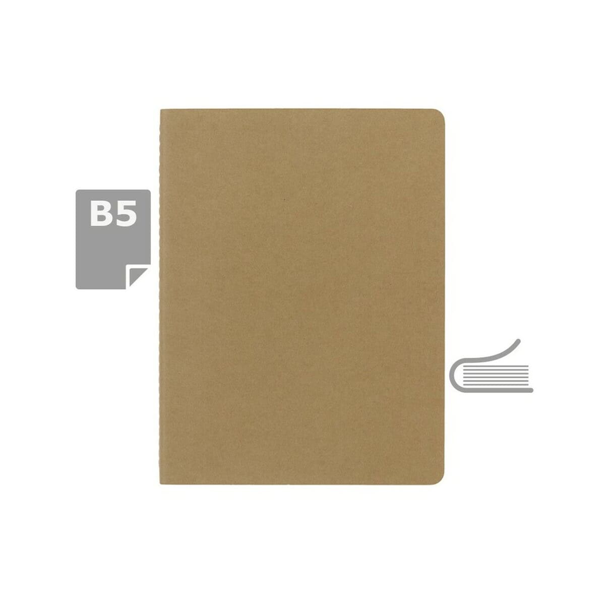 Notatniki z logo – zeszyt moleskine cahier journal ok. b5 VM041-00_AAA00 Kuferek B5, brązowe, notes, akcesoria biurowe, gadżety - Gadzety.pl.