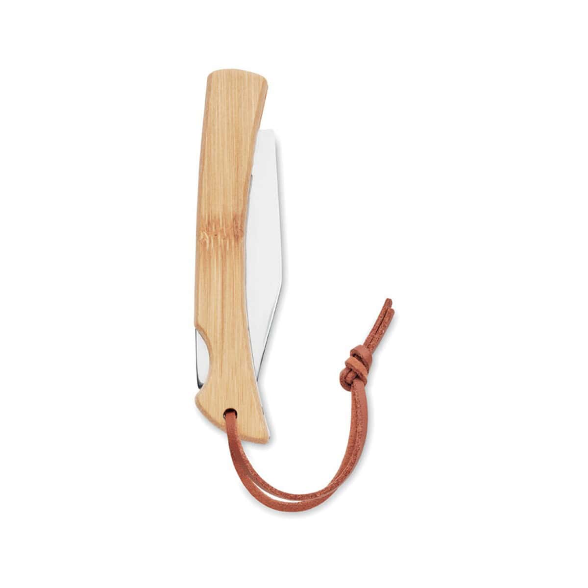 Noże z logo – nóż składany z bambusa mansan mo6623-40-top Drewniany zaparzacz do herbaty z paskiem, gadżet kuchenny, akcesoria do parzenia herbaty, rustykalny design.