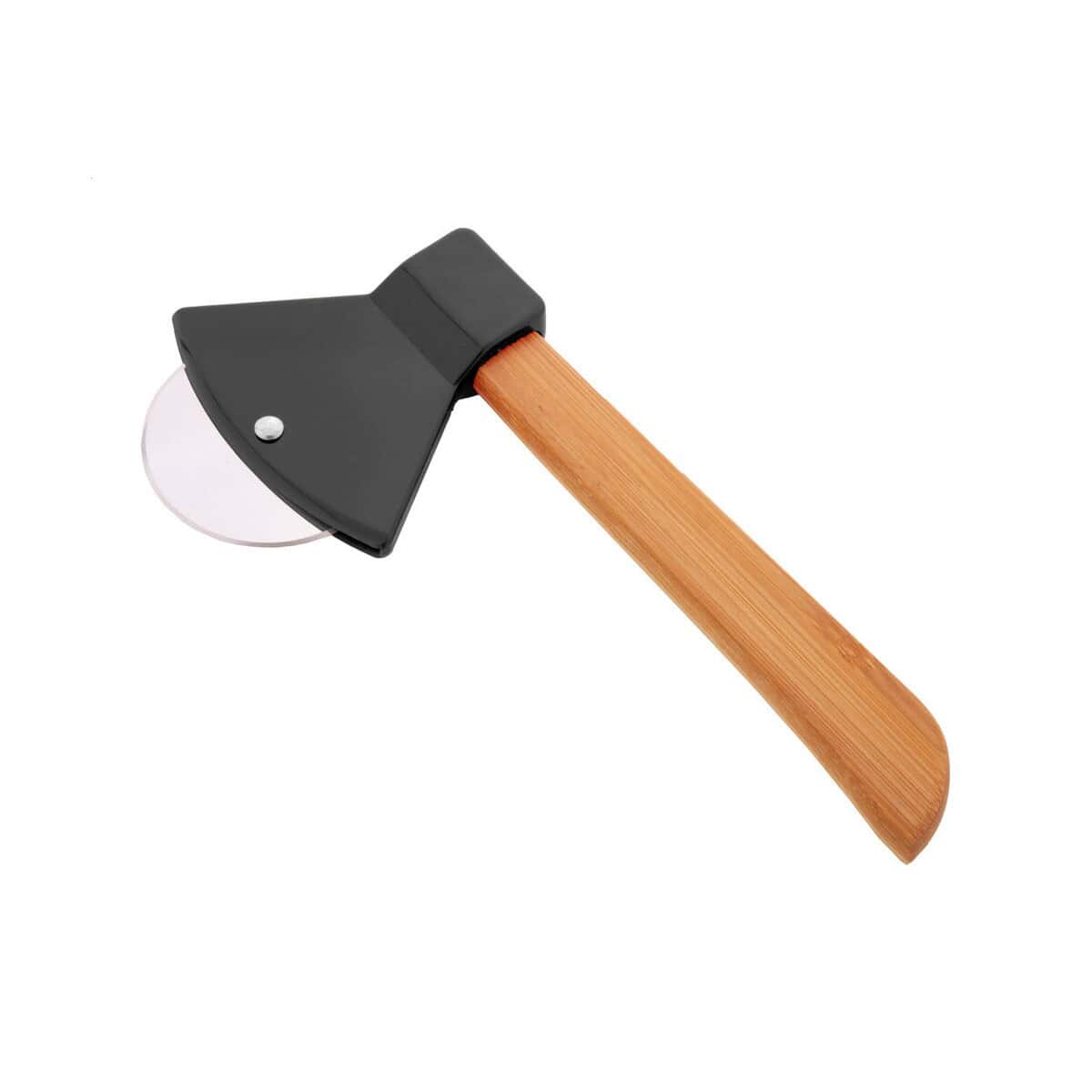 Noże z logo – pizzax nóż do pizzy AP808054-10 Nożyce do cięcia metalu z drewnianą rękojeścią, idealne gadżety narzędzia ogrodowe i budowlane.