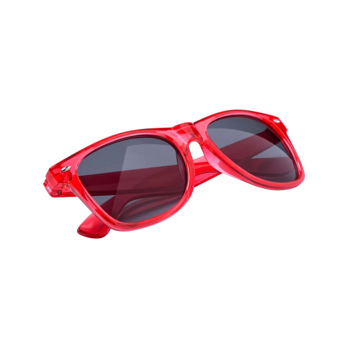 Okulary z logo – grixo okulary przeciwsłoneczne AP781287-05__A Okulary przeciwsłoneczne czerwone, modne gadżety na lato, akcesoria promocyjne.