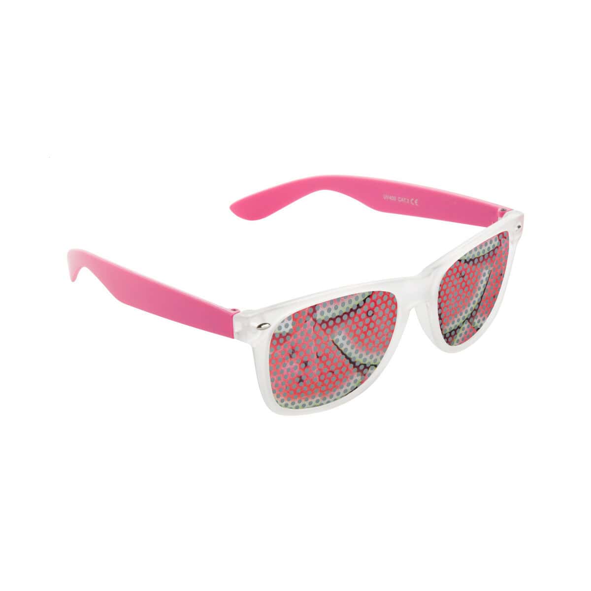 Okulary z logo – harvey okulary przeciwsłoneczne AP741351-25__RD1 Okulary przeciwsłoneczne dla dzieci w różowym kolorze, modne gadżety na lato.