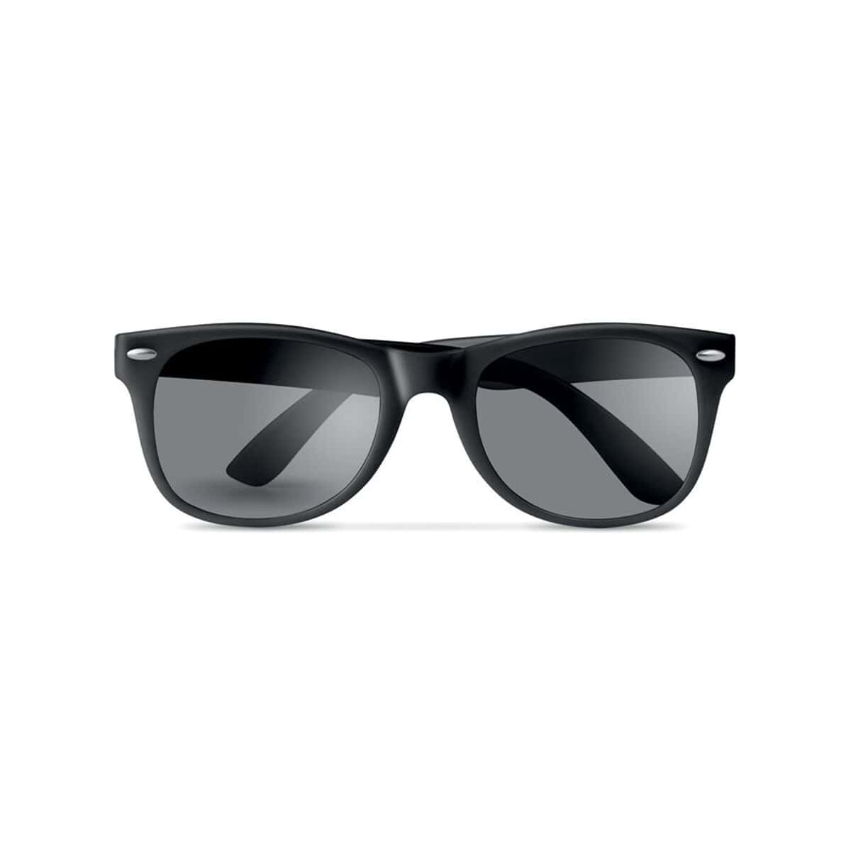 Okulary z logo – okulary przeciwsłoneczne america mo7455-03-side Nowe czarne okulary przeciwsłoneczne Ray-Ban Wayfarer np. na gadżety reklamowe i upominki. Szybkie i tanie bioaktywne produkty promocyjne.