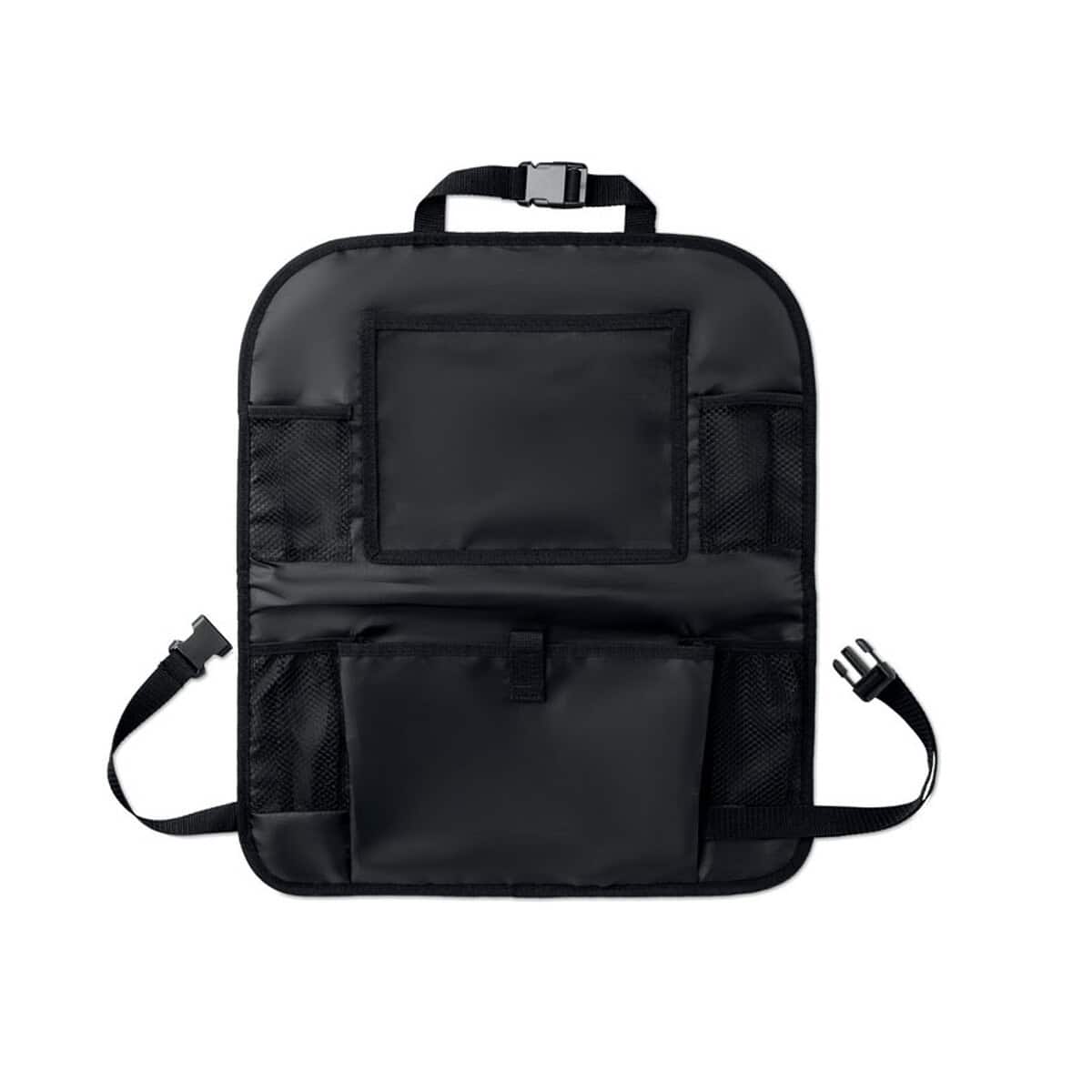 Organizery samochodowe z logo – organizer samochodowy tidy up car mo9339-03 Czarna torba na dokumenty i podręczne akcesoria, organizer na przybory biurowe i podróżne.