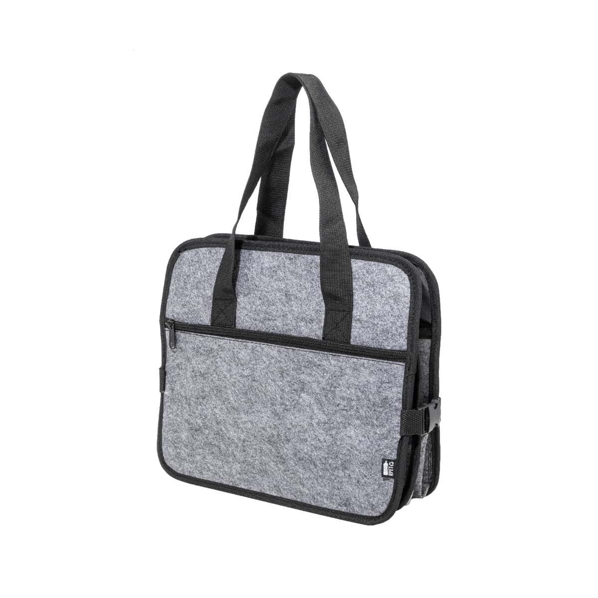 Organizery samochodowe z logo – refelt ride organizer do bagażnika samochodowego rpet AP800124-77__A Torba na laptopa, elegancka i praktyczna, idealna do pracy i podróży, z kieszeniami i regulowanymi uchwytami.