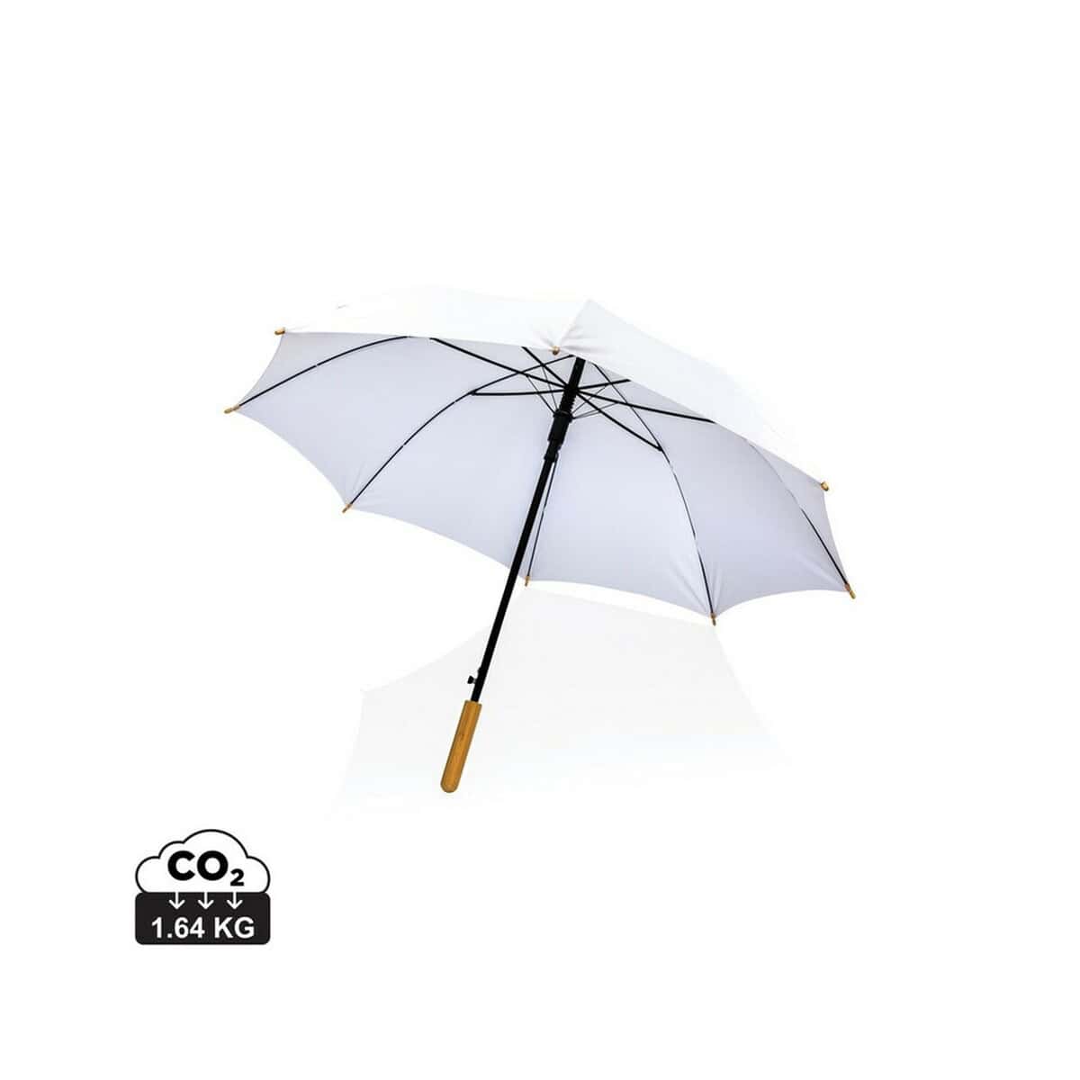 Lekki parasol ekologiczny, idealny na lato i deszcz, z niskim współczynnikiem emisji CO2.