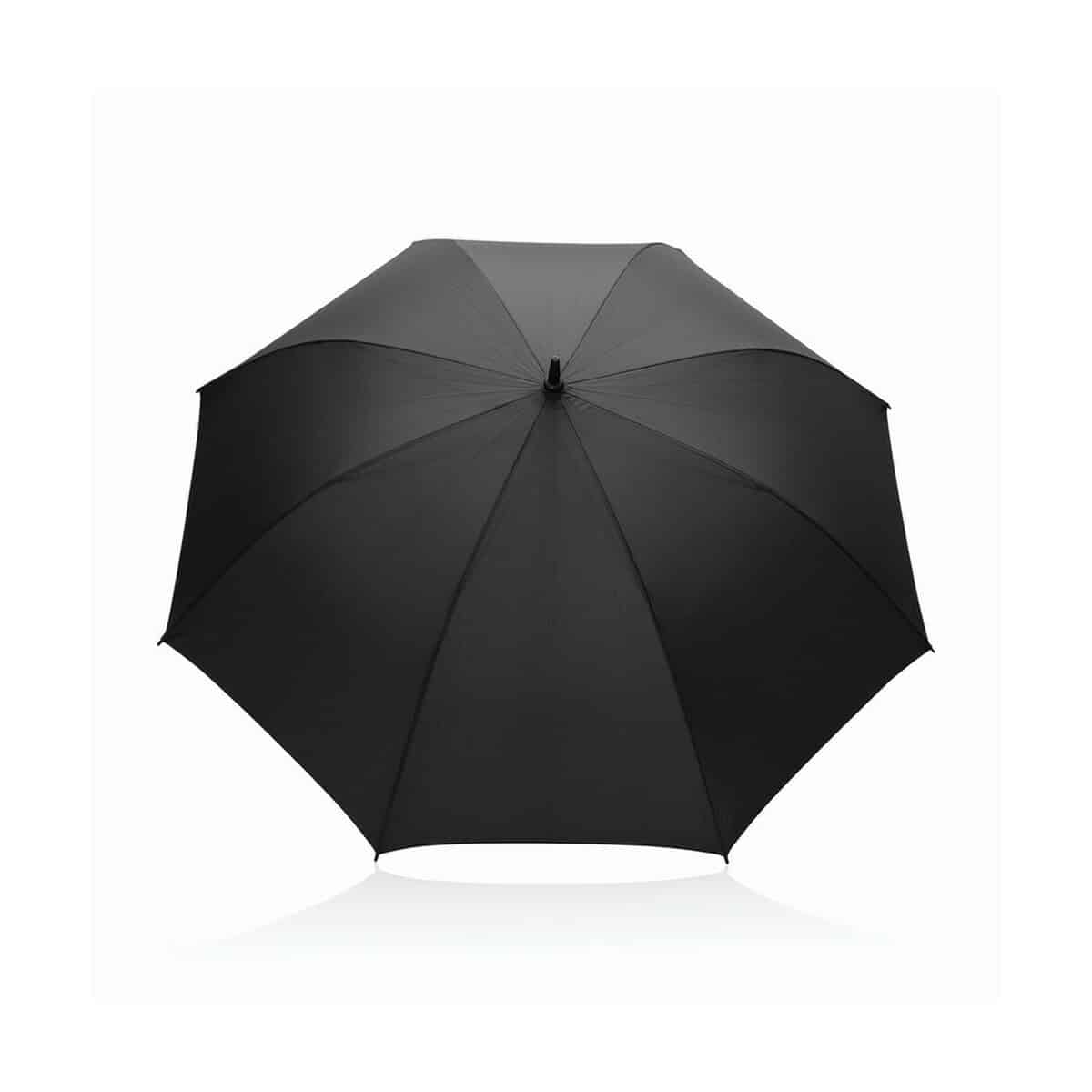 Parasole klasyczne z logo – parasol automatyczny 30″ tony aware™ rpet P850.7201__B_2 Czarny parasol reklamowy z logo na grawer, idealny na promocję i gadżety firmowe.