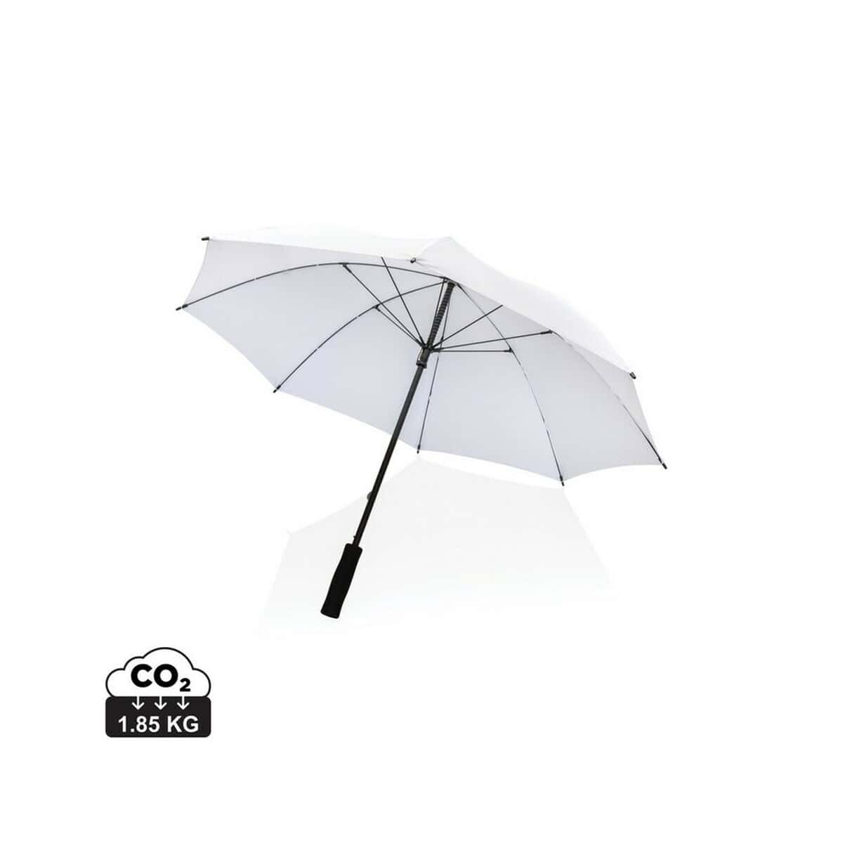 Parasole sztormowe z logo – parasol sztormowy 23″ impact aware™ rpet P850.623_S_0 1. Parasol reklamowy składany, lekki i ekologiczny, 1.85 kg, idealny na lato.