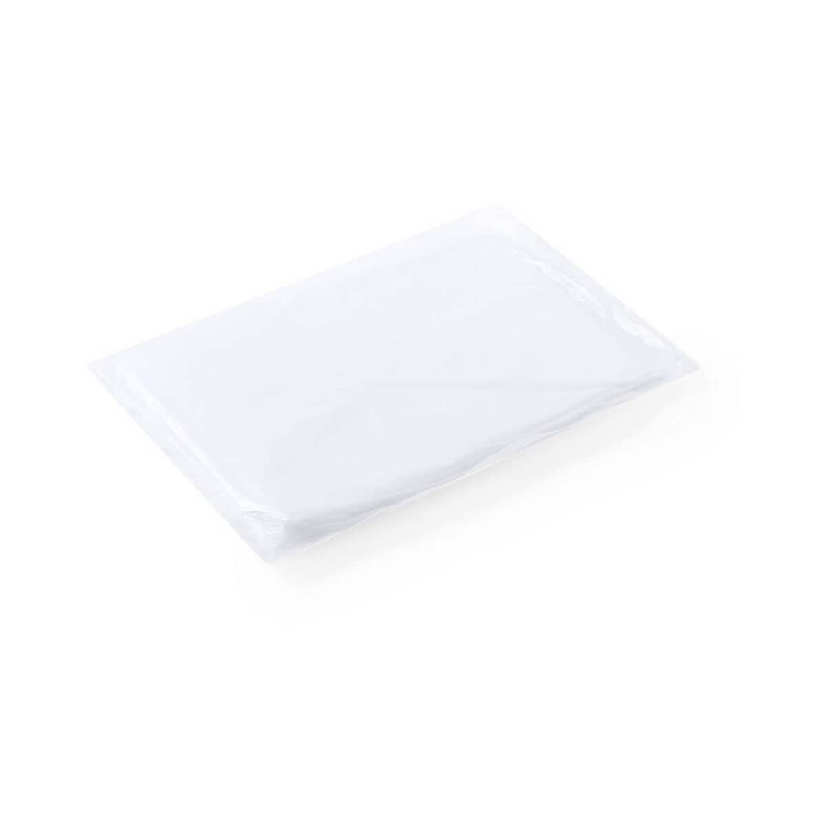 Peleryny z logo – peleryna z pla z kapturem V0890-02_POV02 Biała gładka podkładka pod kubek lub talerz, gadżety reklamowe gadzety.pl.