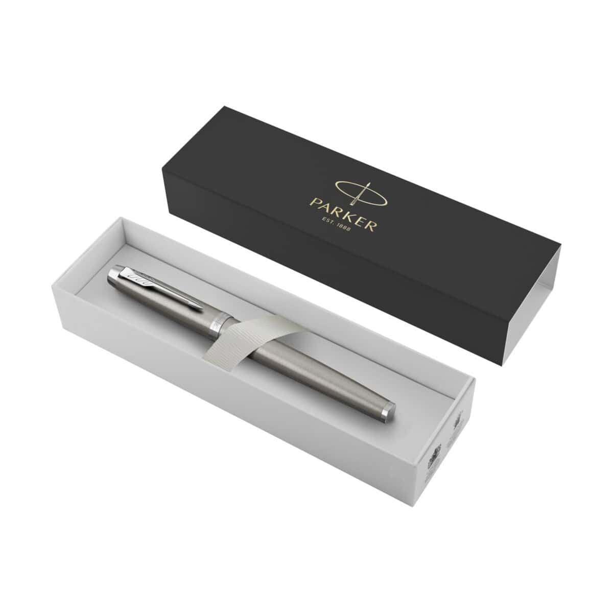 Elegancki długopis na prezent w pudełku z logo Parker, idealny gadżet firmowy i upominek.