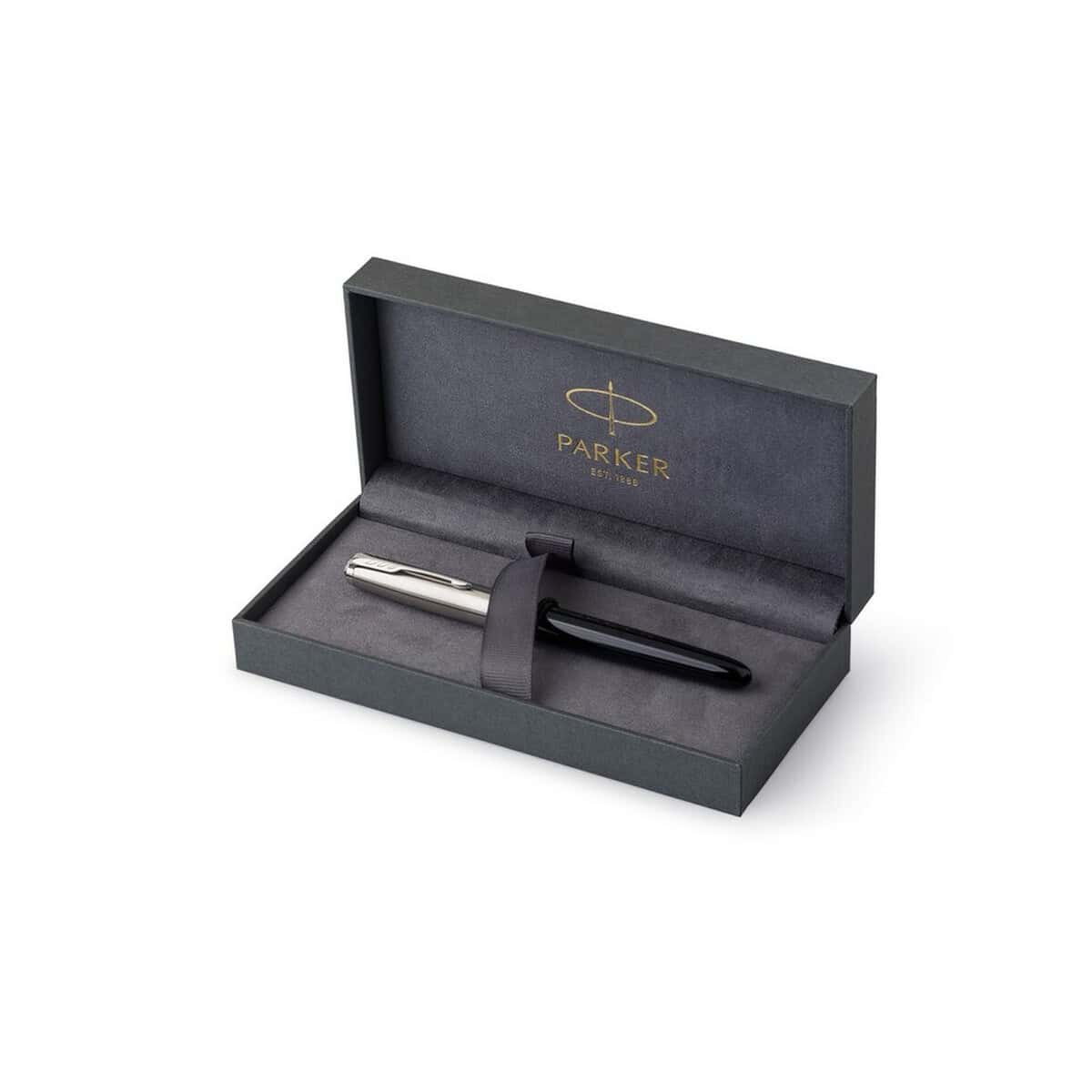 Pióra wieczne z logo – pióro wieczne parker 51 VA835-03_AAA04 Elegancka perwersja Parker w eleganckim pudełku na prezent. Idealny gadżet na wyjątkowe okazje.