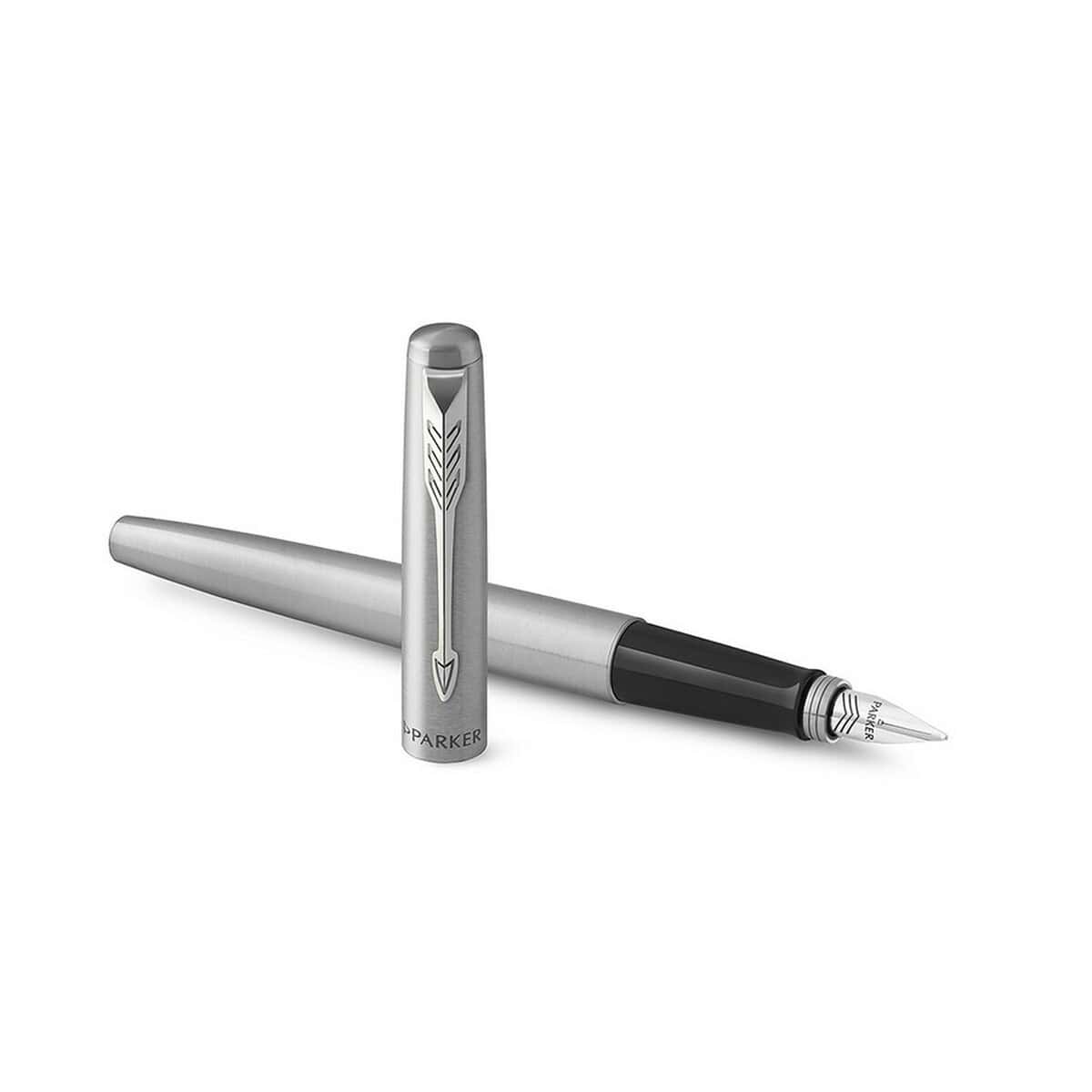 Pióra wieczne z logo – pióro wieczne parker jotter core VA816-32_AAA02 Pióro wieczne firmy Parker, elegancki i stylowy gadżet biurowy, wysokiej jakości akcesorium do pisania.