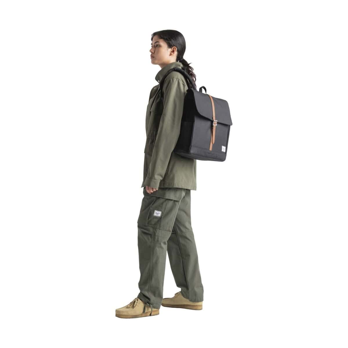 Plecaki z logo – herschel city plecak z materiałów z recyklingu o pojemności 16 l 12075380_m2 - stylowa torba na laptopa i dokumenty dla mężczyzny.