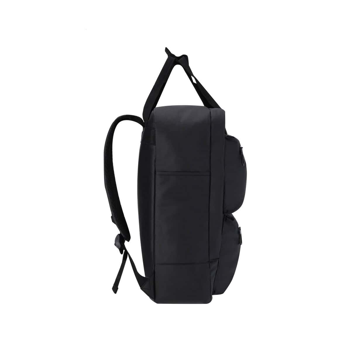 Plecaki z logo – mentis plecak AP735548-10__B Stylowy czarny plecak na co dzień, idealny do pracy i podróży.