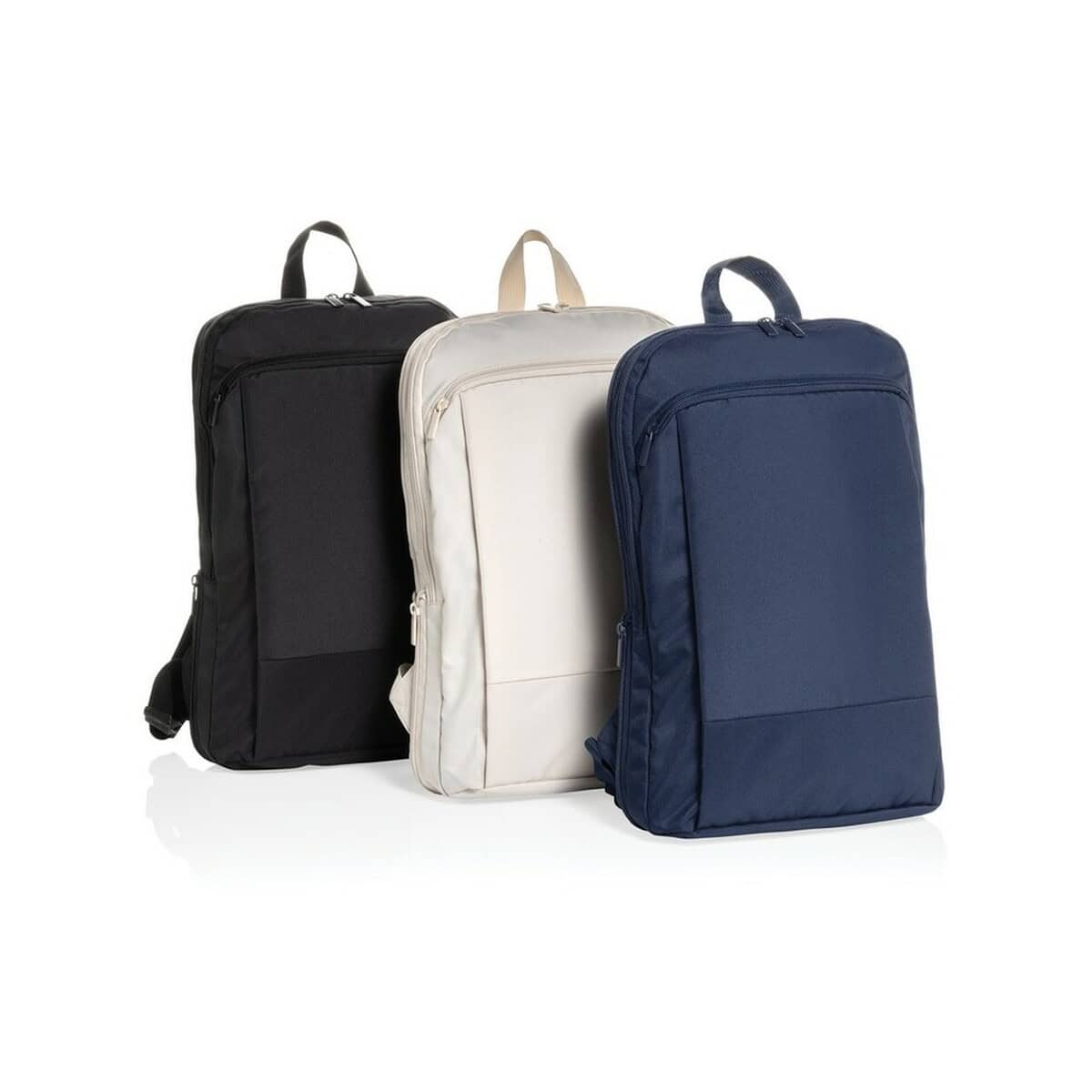 Plecaki z logo – plecak na laptopa 15,6″ flexpack aware™ rpet P763.4901__G_300 1. Plecak biznesowy, szkolny lub na podróż, czarny, biały, granatowy, wytrzymały, nowoczesny.