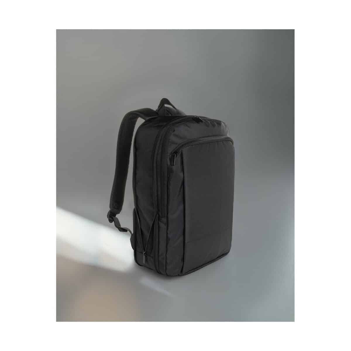 Plecaki z logo – plecak na laptopa 15,6″ flexpack aware™ rpet P763.4901__M_400 Czarny plecak na laptopa z logo na Gadzety, gadżety reklamowe.